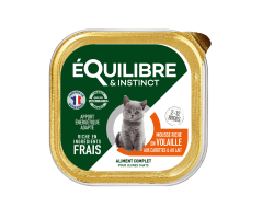 Mousse riche en volailles et carottes pour chaton - Alimentation de qualité