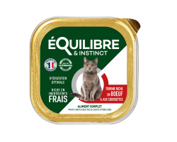 Pâtées riches en bœuf & courgettes pour chats adultes - Nourriture de qualité