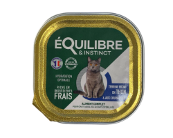 Pâtée riche en thon & aux courgettes - Aliment complet pour chats adultes et stérilisés