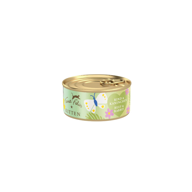Terra felis pâtée pour chaton au bœuf et au lapin 70g | Nutrition optimale