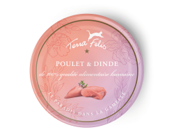 Terra Felis poulet dinde pour chats - Aliment Premium