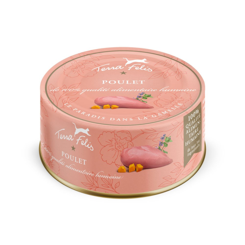 Terra Felis poulet - Aliment complet et savoureux pour chats