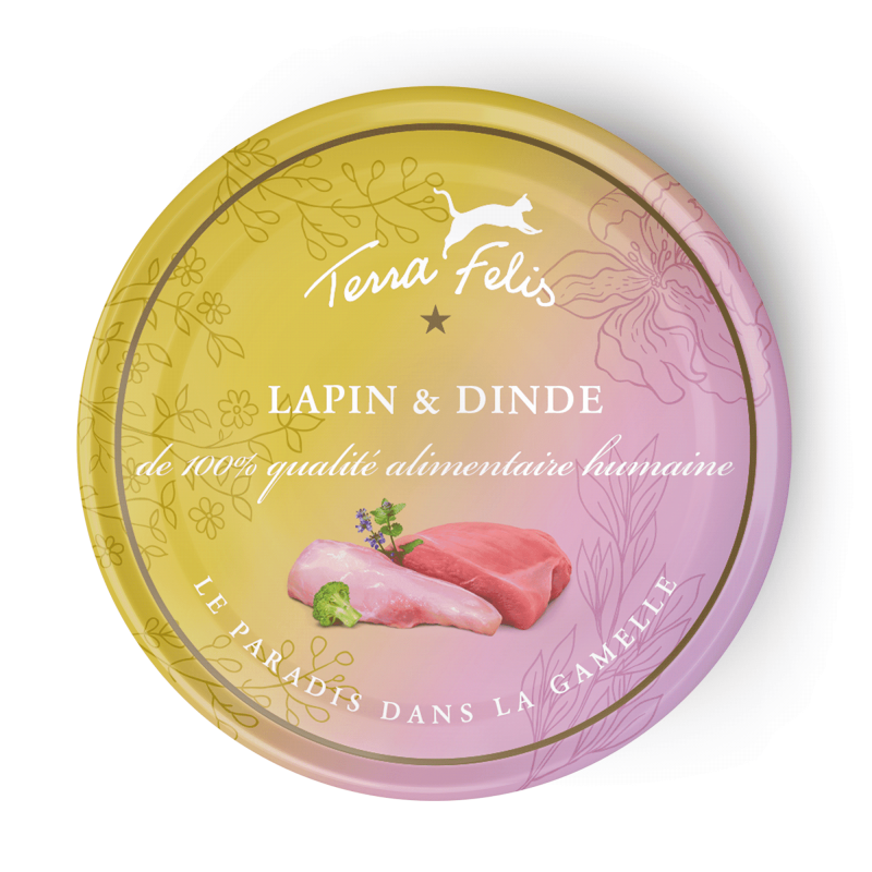 Terra Felis aliment pour chats au lapin et à la dinde - Haute qualité