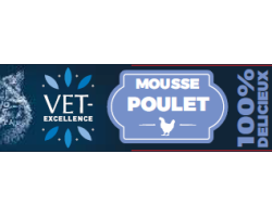 Mousse pour chats poulet - Pâtée complète et équilibrée