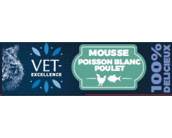 Mousse pour chats poisson blanc et poulet - VET Excellence