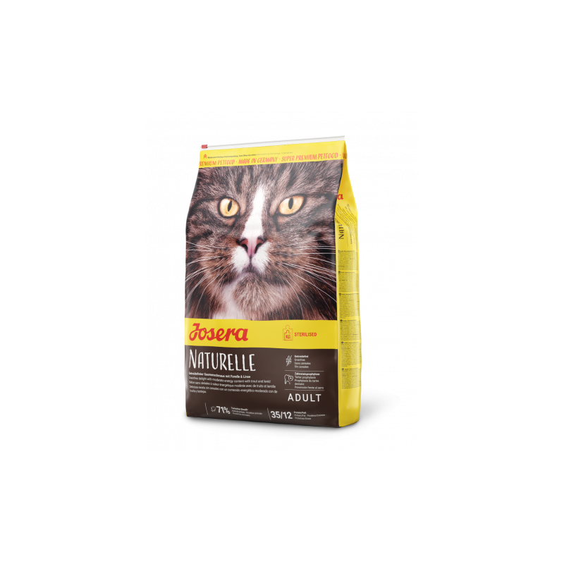 Croquettes JOSERA Naturelle sans céréales pour chat adulte stérilisé