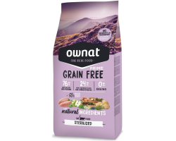 OWNAT PRIME Grain Free Sterilized pour chats stérilisés au poulet & dinde