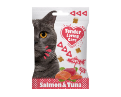 Soft snack saumon, thon 50g - Friandises haut de gamme pour chats