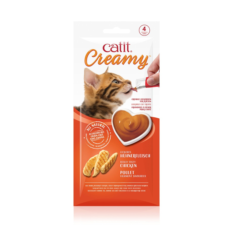 Régals CA creamy poulet 4x10g pour chat - Friandises hydratantes