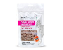 Friandises lyophilisées poitrine de dinde pour chat - Warf NATURALS