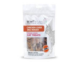 Friandises lyophilisées pour chat - Foie de poulet Warf NATURALS