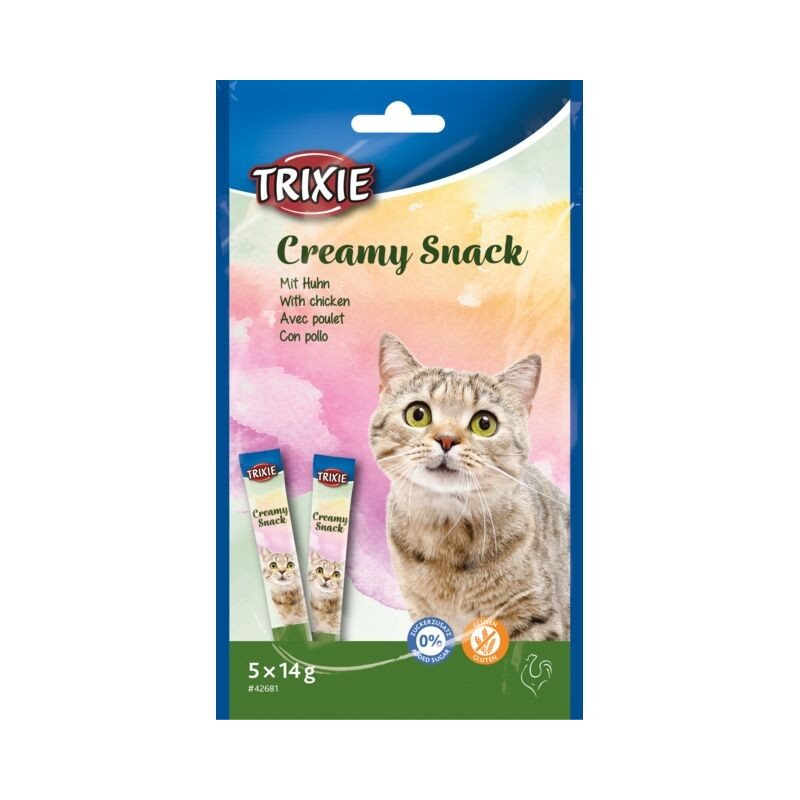 Creamy Snack au poulet 14g pour chats - Hydratation Délicieuse