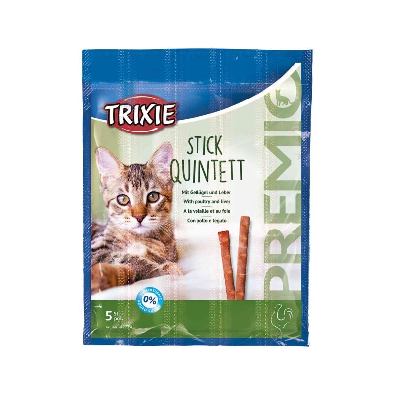 PREMIO Stick Quintett volaille/foie - Friandise haut de gamme pour chats
