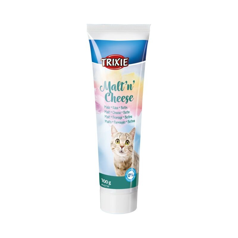 Malt'n'cheese anti-hairball 100g pour chats | Soins spécialisés