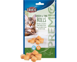 Premio roulé de poulet et thon 50g - Friandises haut de gamme pour chats