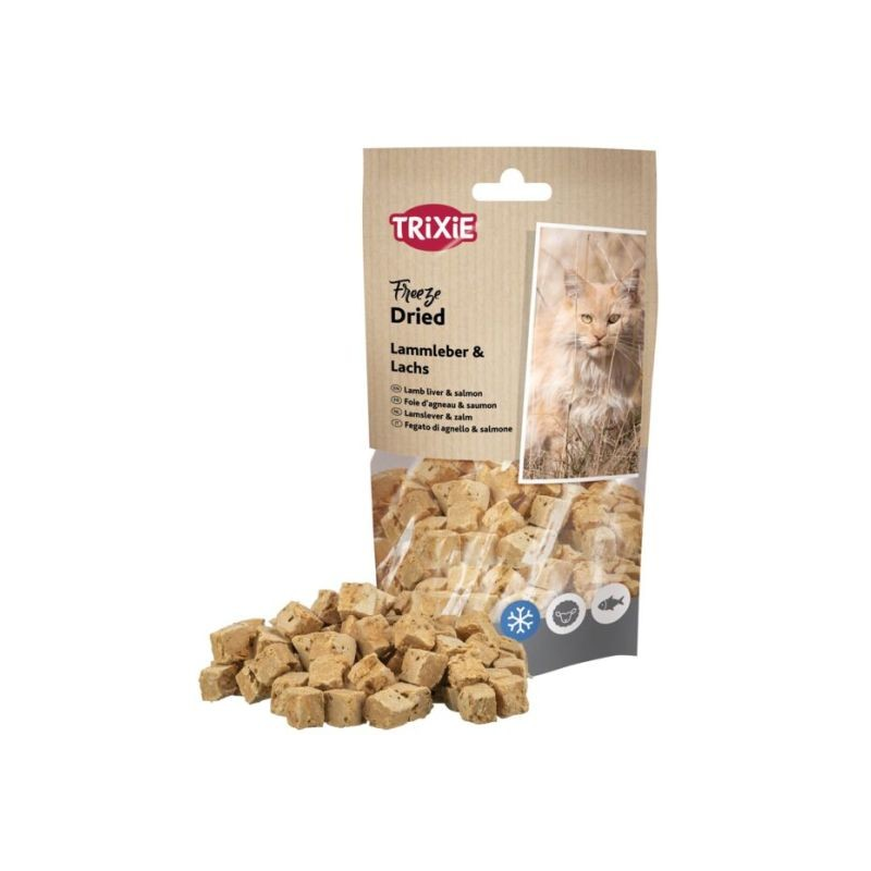 Freeze Dried foie d'agneau & saumon pour chat 25g - TRIXIE