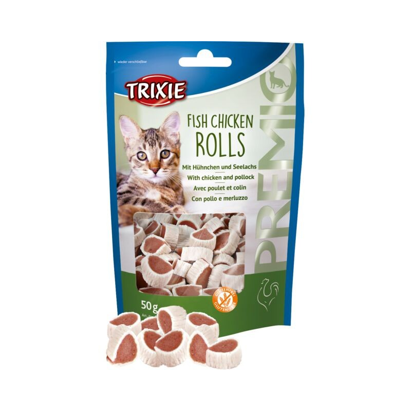 Friandises pour chat Premio Rolls au poulet & au lieu jaune - Trixie