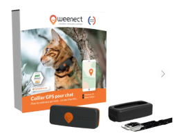 Collier GPS pour chat Weenect XS - Suivi en temps réel
