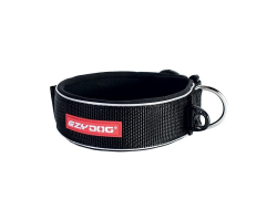 Collier Ezydog Neo Wide noir - Confort et Durabilité pour Chiens