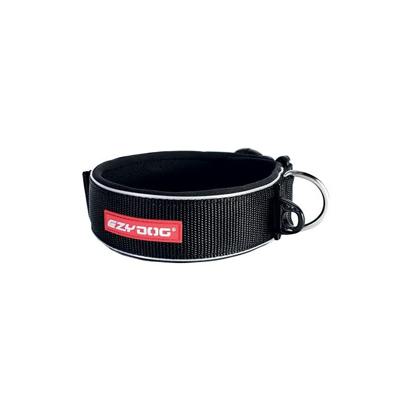 Collier Ezydog Neo Wide noir - Confort et Durabilité pour Chiens