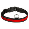 Collier lumineux rouge taille L pour chien - Sécurité nocturne
