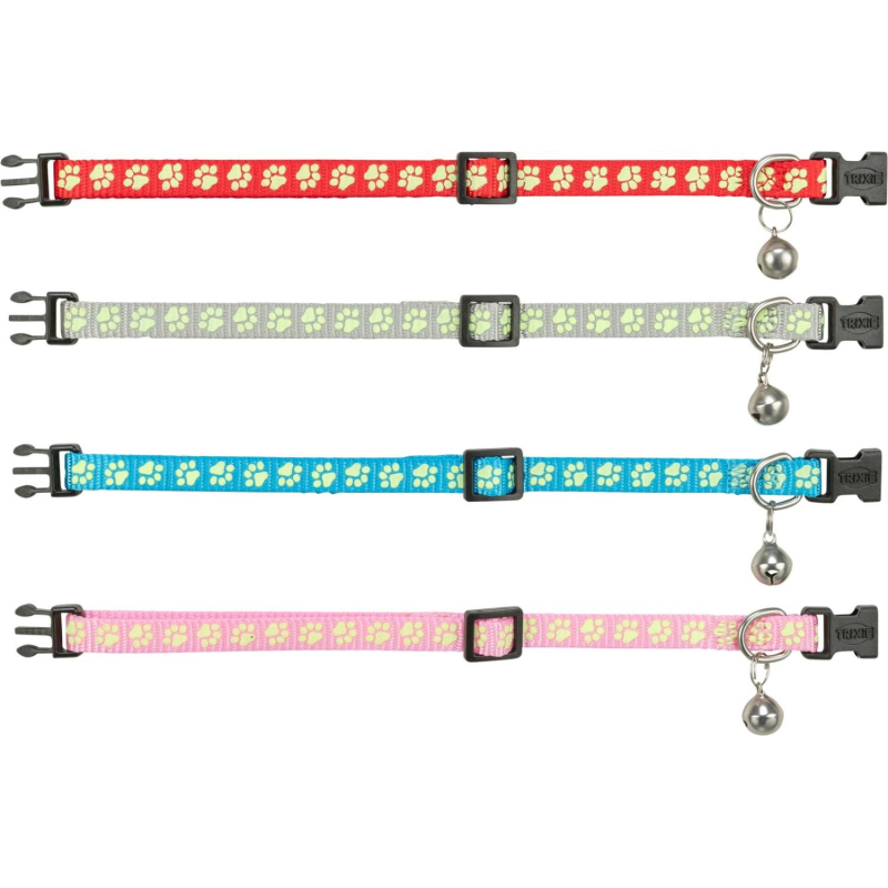 Collier réfléchissant et fluorescent pour chat Trixie - Sécurité et confort