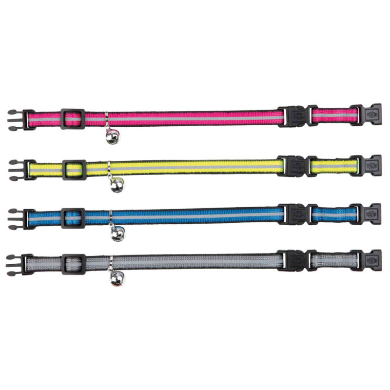 Collier réfléchissant pour chat - Sécurité nocturne