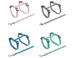 Harnais avec laisse pour chats motif chat - Trixie