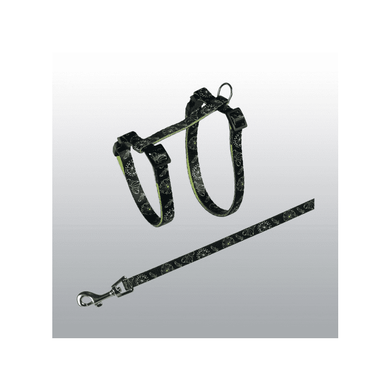 Harnais chaton ou petit chat avec laisse - Promenade sécurisée