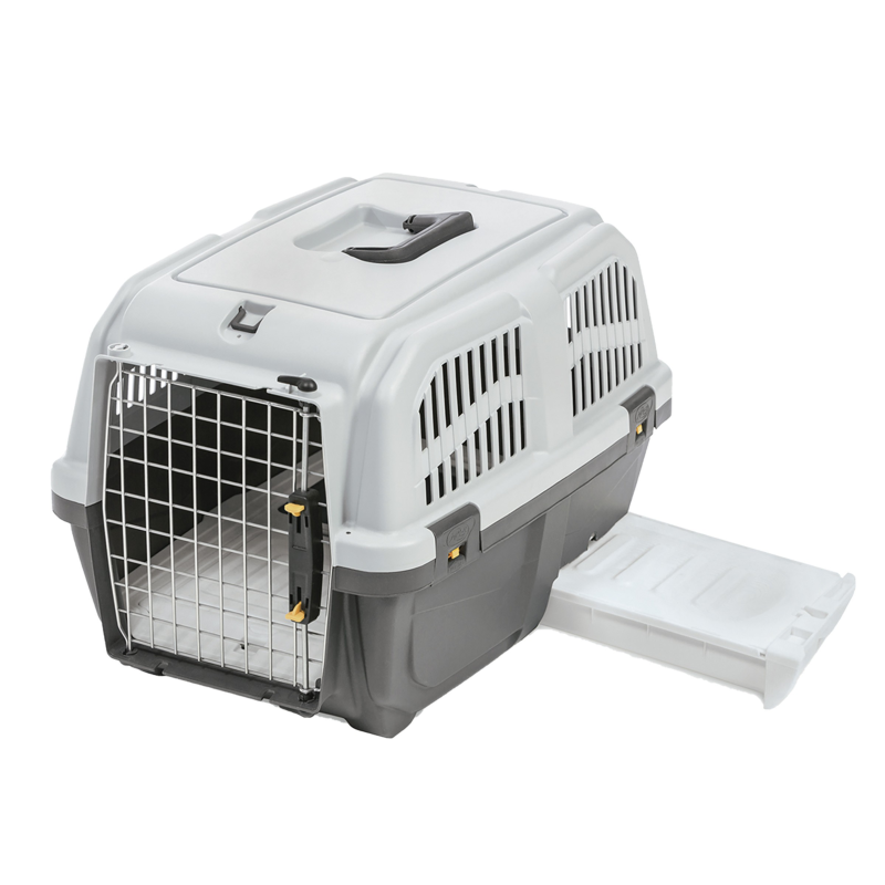 Caisse de transport plastique pour chat Skudo 60 cm - Résistante et confortable