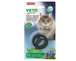 Collier antiparasitaire réfléchissant Beaphar pour chat et chaton