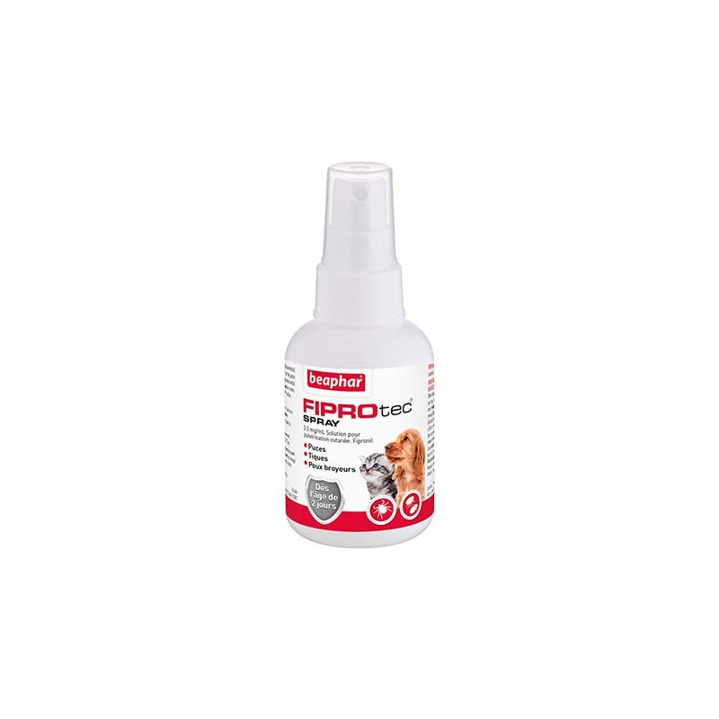 FIPROtec : Spray antiparasitaire pour chiens et chats - Beaphar