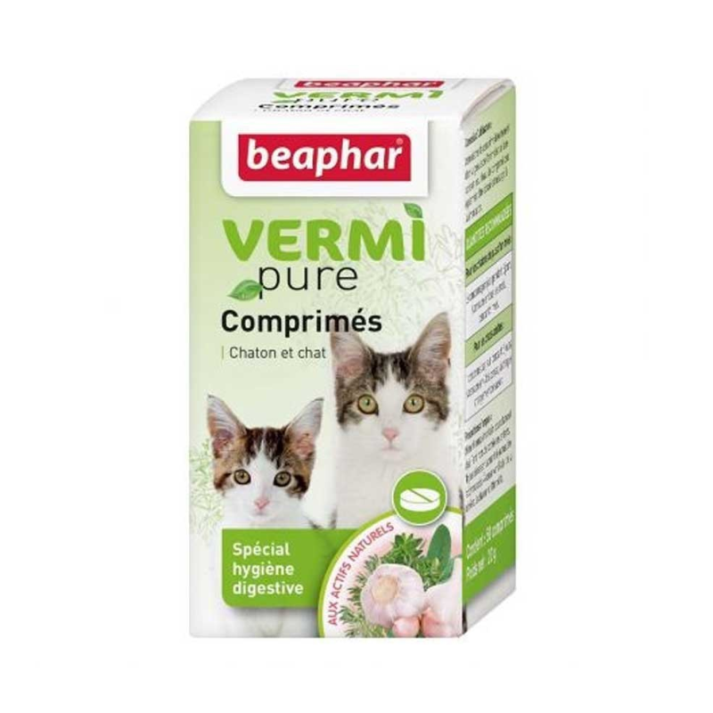 Beaphar Vermipure : Comprimés naturels pour chats et chatons