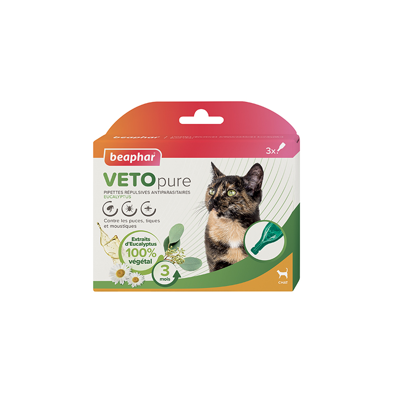 Pipettes antiparasitaires Eucalyptus pour chat - Beaphar