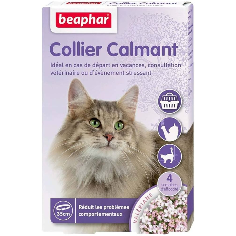 Collier calmant valériane pour chats - Beaphar