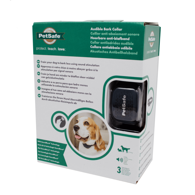 Collier anti-aboiement sonore PetSafe PBC19-17283 - Contrôle efficace pour chiens
