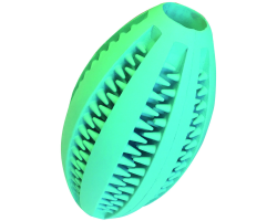 Dental Fun Balle Rugby pour Chiens - Jouet Dentaire en Caoutchouc