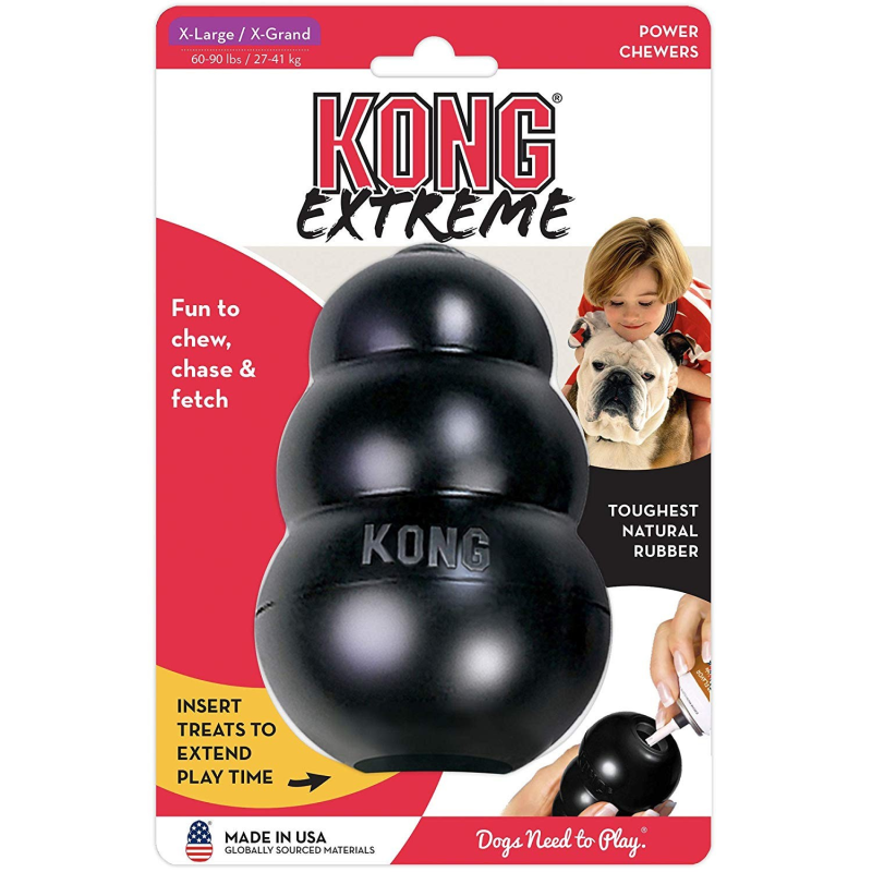 Jouet KONG® Extrême noir pour chiens - Résistant et amusant