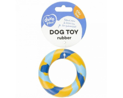 Anneau en caoutchouc pour petits chiens - Jouet durable et amusant