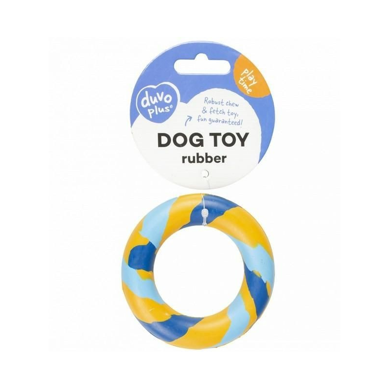 Anneau en caoutchouc pour petits chiens - Jouet durable et amusant