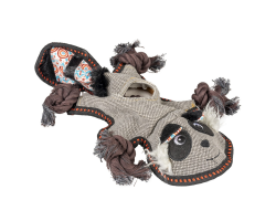 Canvas raton laveur gris - Jouet résistant pour chien