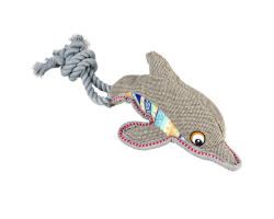 Canvas dauphin gris - Jouet résistant pour chien | Duvoplus