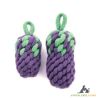 Jeu pour chien en corde tressée - aubergine