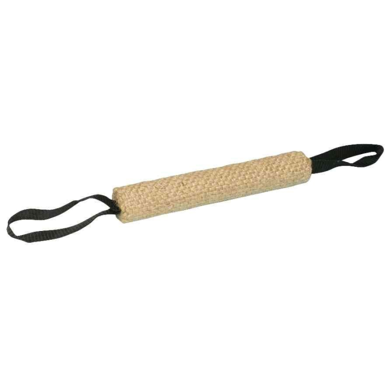 Rouleau dummy de dressage à mordre en jute 6x32cm pour chiens