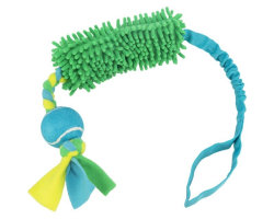 Jouet à traction avec balle de tennis pour chien Trixie