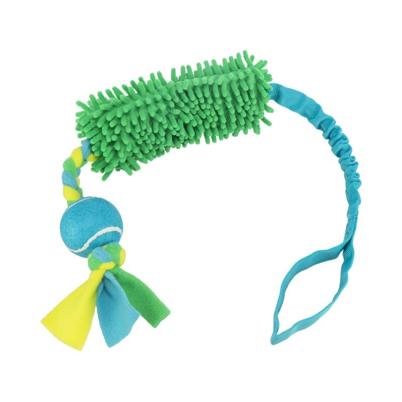 Jouet à traction avec balle de tennis pour chien Trixie