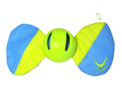 Jouet Chien Floating Oxford Vert/Bleu 25x12cm - Résistant et Flottant