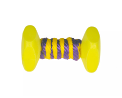 Jouet dressage pour chien haut de gamme - Haltère en nylon et corde