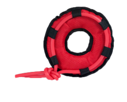 Jouet chien Oxford bouée rouge 26 cm - Résistant et Flottant