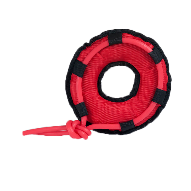 Jouet chien Oxford bouée rouge 26 cm - Résistant et Flottant